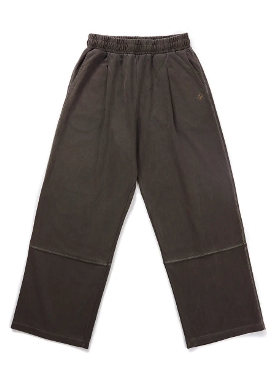 Pigment染寬款運動褲