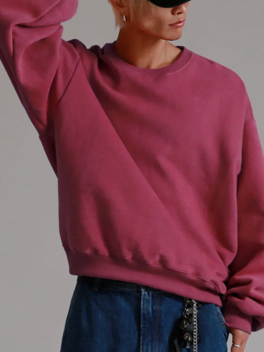 寬鬆圓領oversized運動服