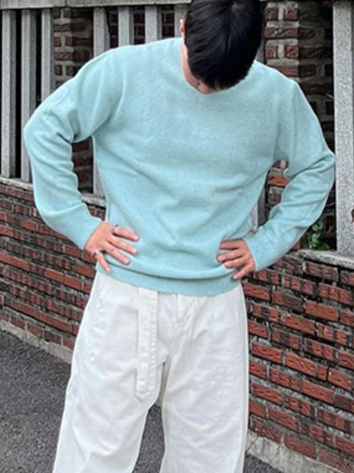 日常圓領針織上衣